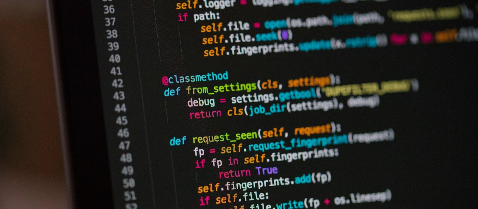 a computer screen with a bunch of code on it